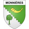 Stickers coat of arms Monnières adhesive sticker