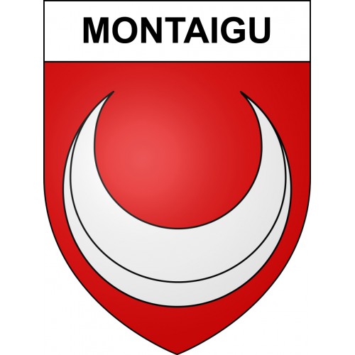 Montaigu 39 ville sticker blason écusson autocollant adhésif