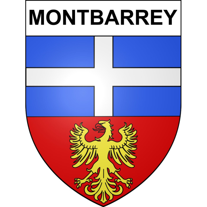 Stickers coat of arms Montbarrey adhesive sticker