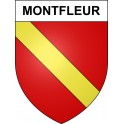 Montfleur Sticker wappen, gelsenkirchen, augsburg, klebender aufkleber