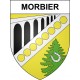 Morbier 39 ville sticker blason écusson autocollant adhésif