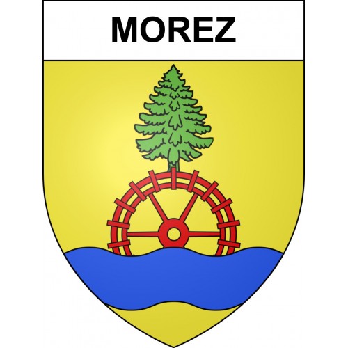 Pegatinas escudo de armas de Morez adhesivo de la etiqueta engomada