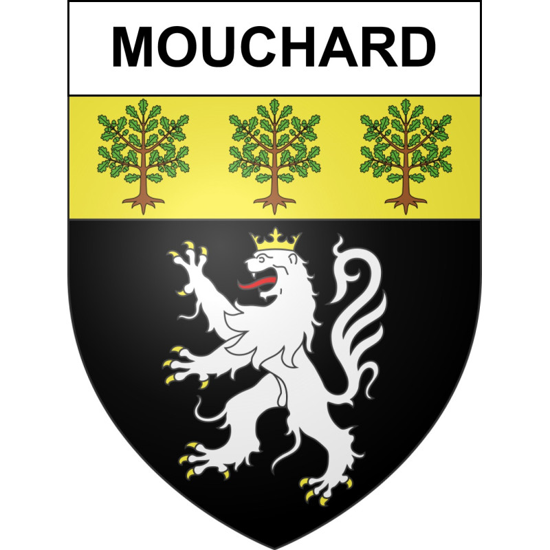 Mouchard Sticker wappen, gelsenkirchen, augsburg, klebender aufkleber