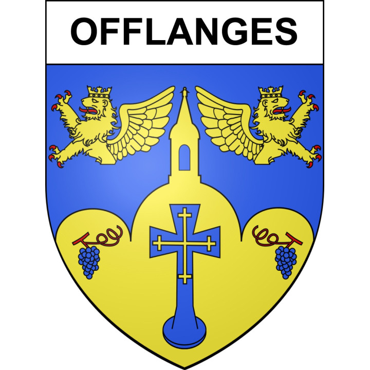 Stickers coat of arms Offlanges adhesive sticker