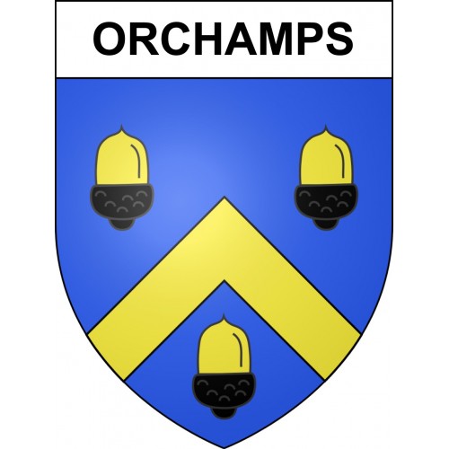 Orchamps 39 ville sticker blason écusson autocollant adhésif