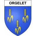 Orgelet 39 ville sticker blason écusson autocollant adhésif