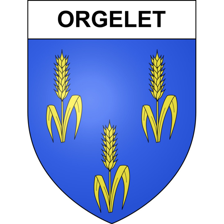 Stickers coat of arms Orgelet adhesive sticker