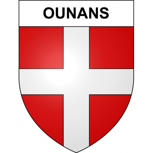 Ounans 39 ville sticker blason écusson autocollant adhésif