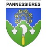Pannessières 39 ville sticker blason écusson autocollant adhésif