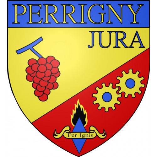 Perrigny Sticker wappen, gelsenkirchen, augsburg, klebender aufkleber