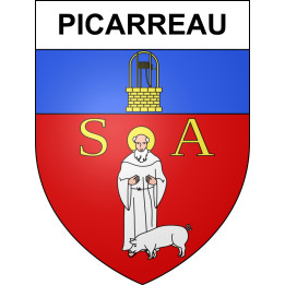 Picarreau 39 ville sticker blason écusson autocollant adhésif