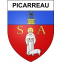 Picarreau 39 ville sticker blason écusson autocollant adhésif