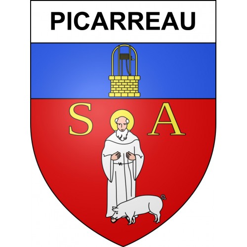 Stickers coat of arms Picarreau adhesive sticker