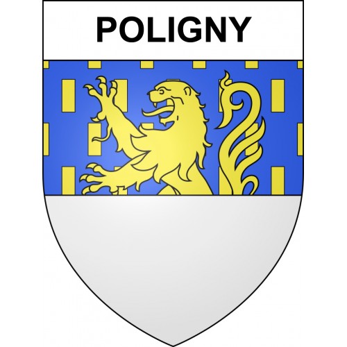 Poligny Sticker wappen, gelsenkirchen, augsburg, klebender aufkleber
