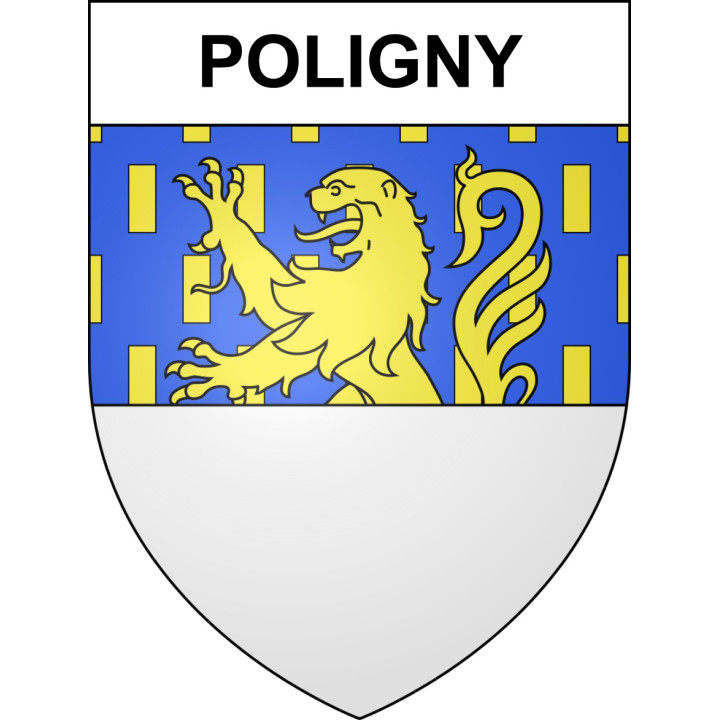 Stickers coat of arms Poligny adhesive sticker