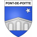 Stickers coat of arms Pont-de-Poitte adhesive sticker