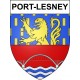 Pegatinas escudo de armas de Port-Lesney adhesivo de la etiqueta engomada