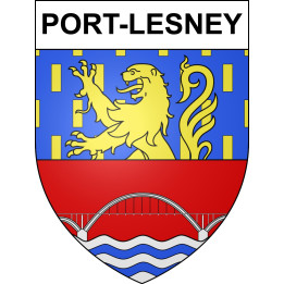 Port-Lesney Sticker wappen, gelsenkirchen, augsburg, klebender aufkleber