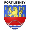 Port-Lesney 39 ville sticker blason écusson autocollant adhésif