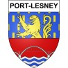 Pegatinas escudo de armas de Port-Lesney adhesivo de la etiqueta engomada