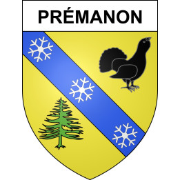 Prémanon 39 ville sticker blason écusson autocollant adhésif