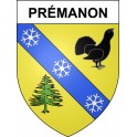 Prémanon Sticker wappen, gelsenkirchen, augsburg, klebender aufkleber