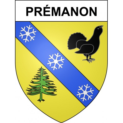 Stickers coat of arms Prémanon adhesive sticker
