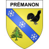 Prémanon Sticker wappen, gelsenkirchen, augsburg, klebender aufkleber