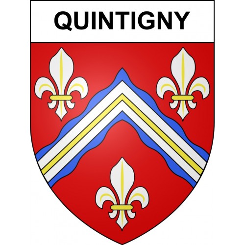 Quintigny 39 ville sticker blason écusson autocollant adhésif