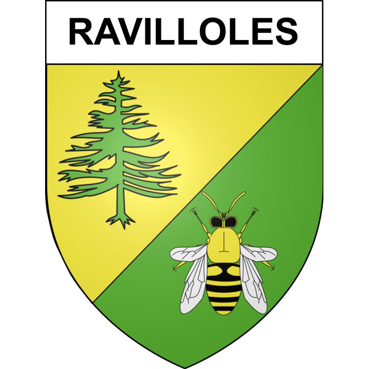 Ravilloles Sticker wappen, gelsenkirchen, augsburg, klebender aufkleber