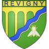 Pegatinas escudo de armas de Revigny adhesivo de la etiqueta engomada