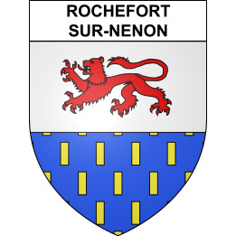 Stickers coat of arms Rochefort-sur-Nenon adhesive sticker