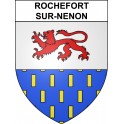 Stickers coat of arms Rochefort-sur-Nenon adhesive sticker