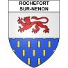 Rochefort-sur-Nenon Sticker wappen, gelsenkirchen, augsburg, klebender aufkleber