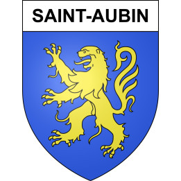 Stickers coat of arms Saint-Aubin adhesive sticker