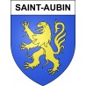 Saint-Aubin Sticker wappen, gelsenkirchen, augsburg, klebender aufkleber