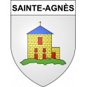 Sainte-Agnès Sticker wappen, gelsenkirchen, augsburg, klebender aufkleber