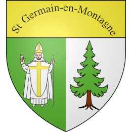Saint-Germain-en-Montagne Sticker wappen, gelsenkirchen, augsburg, klebender aufkleber