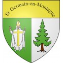 Stickers coat of arms Saint-Germain-en-Montagne adhesive sticker