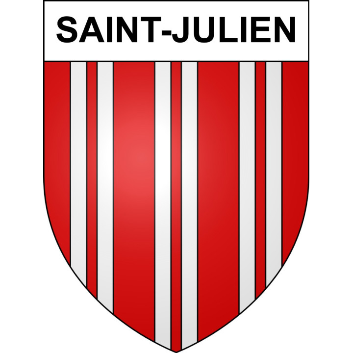 Stickers coat of arms Saint-Julien adhesive sticker
