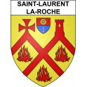 Saint-Laurent-la-Roche Sticker wappen, gelsenkirchen, augsburg, klebender aufkleber