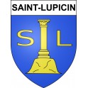 Saint-Lupicin Sticker wappen, gelsenkirchen, augsburg, klebender aufkleber