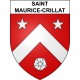 Saint-Maurice-Crillat Sticker wappen, gelsenkirchen, augsburg, klebender aufkleber