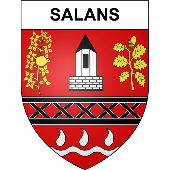 Salans 39 ville sticker blason écusson autocollant adhésif