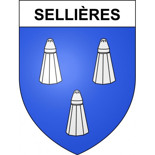 Sellières 39 ville sticker blason écusson autocollant adhésif