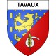 Pegatinas escudo de armas de Tavaux adhesivo de la etiqueta engomada