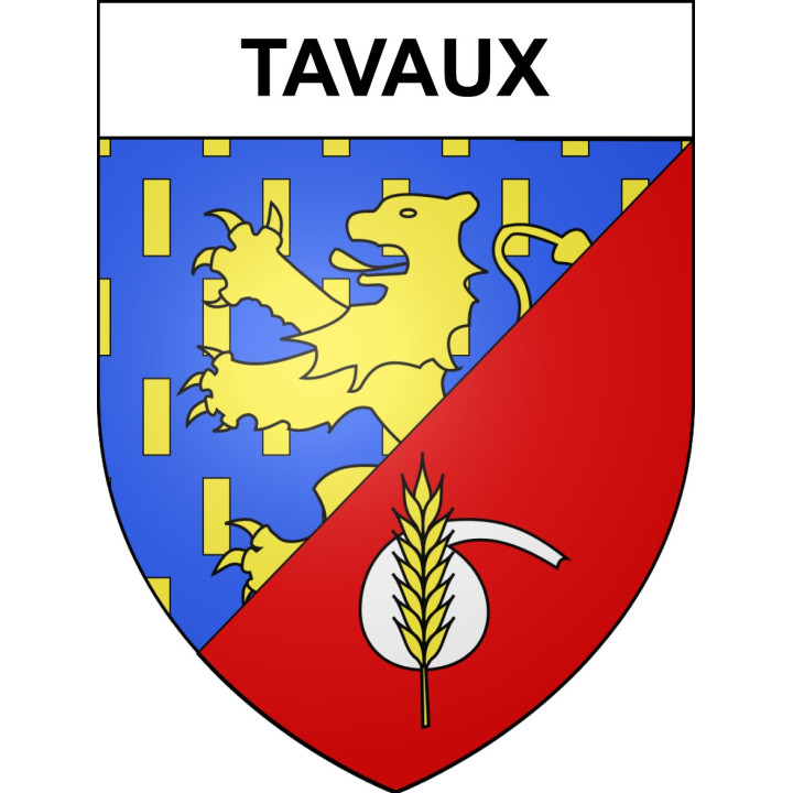 Tavaux 39 ville sticker blason écusson autocollant adhésif
