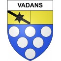 Vadans 39 ville sticker blason écusson autocollant adhésif