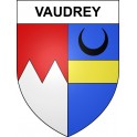 Vaudrey 39 ville sticker blason écusson autocollant adhésif