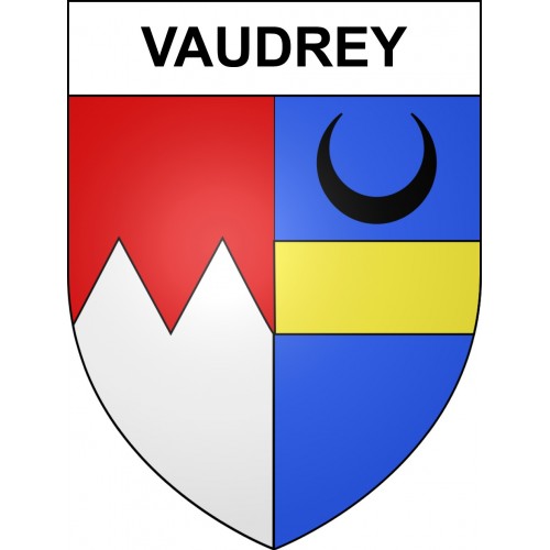 Pegatinas escudo de armas de Vaudrey adhesivo de la etiqueta engomada